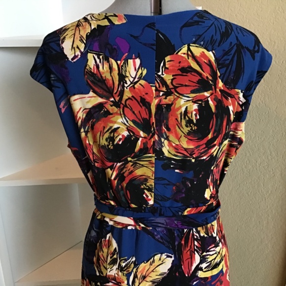 Evan Picone Wrap Dress size 16 - Picture 6 of 10